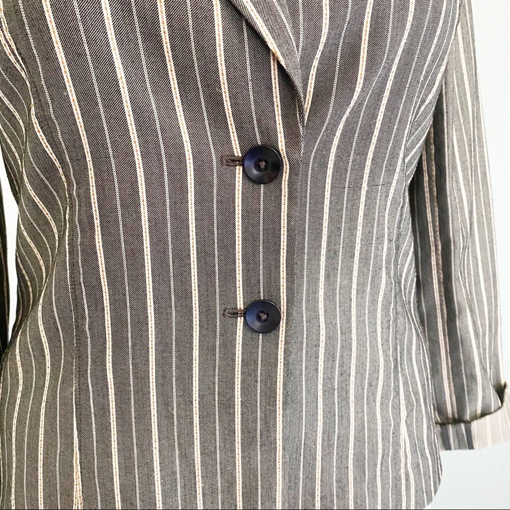CASLON Vintage Blazer with Tan Stripes - Picture 3 of 7